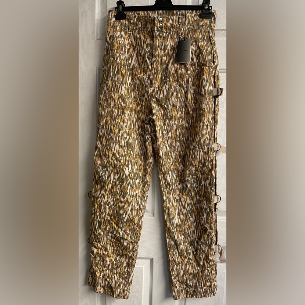 ISABEL MARANT Ogiel buckle-detailed cotton pants